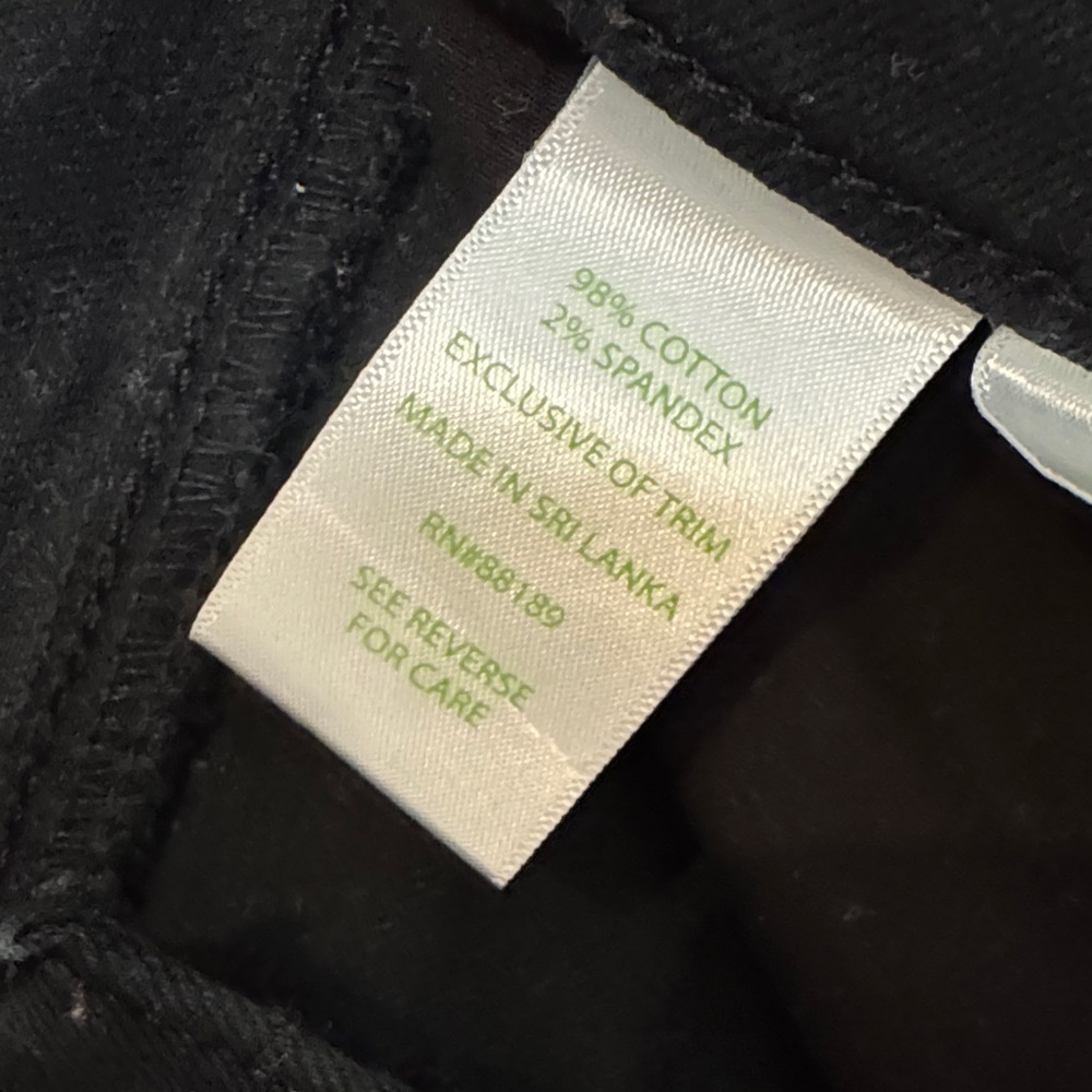 Lilly Pulitzer Black Straight south ocean high rise Jeans - Picture 3 of 5